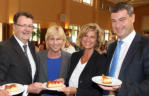 Michael Frieser, Dagmar Wöhrl und den bayerischen Ministerpräsidenten Markus Söder